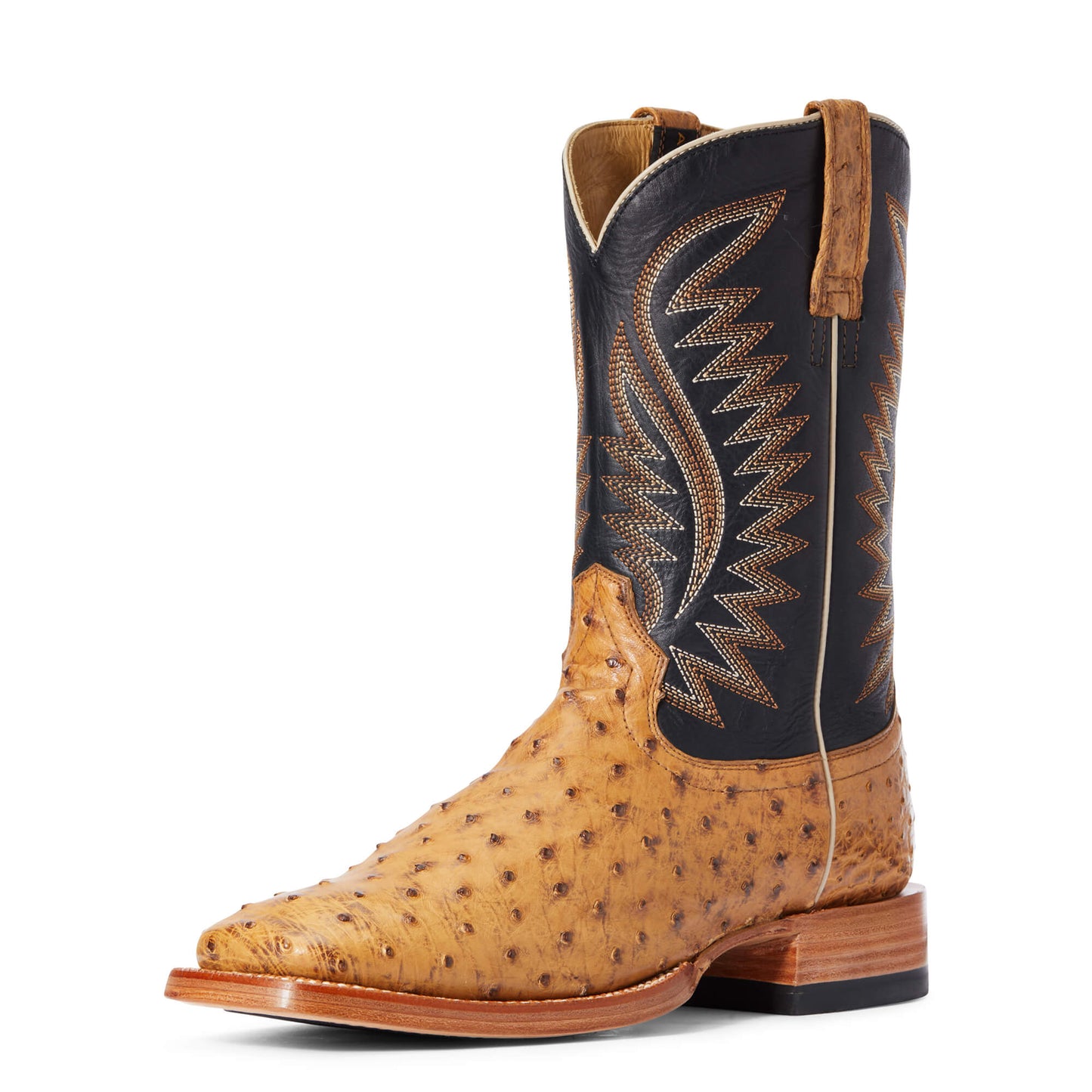 Ariat Tan Full Quill Ostrich Gallup Western Boot 10034082