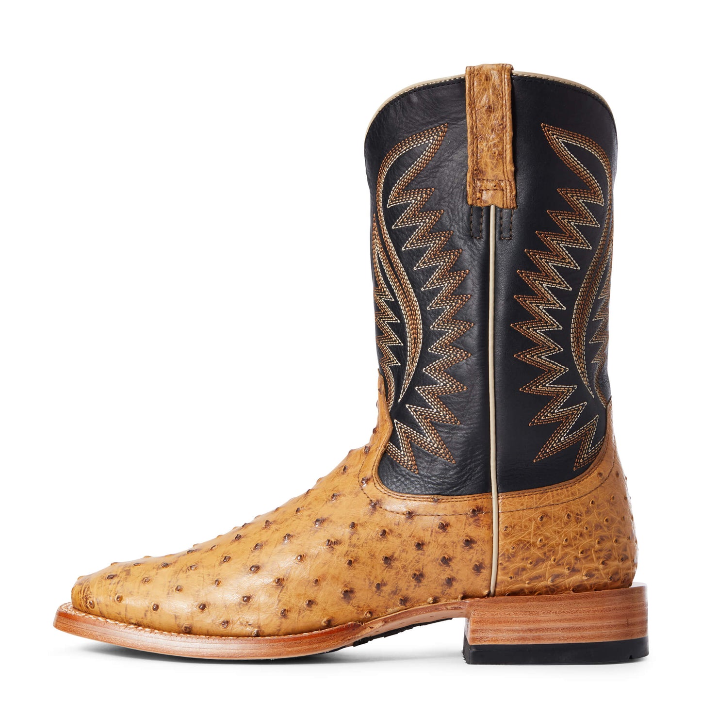 Ariat Tan Full Quill Ostrich Gallup Western Boot 10034082