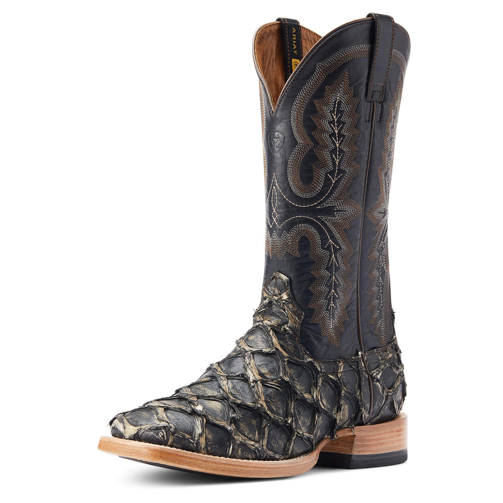 Ariat Deep Water Distressed Black Piraruci Western Boot