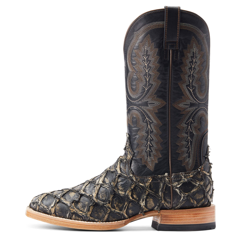 Ariat Deep Water Distressed Black Piraruci Western Boot