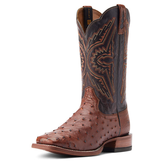 Ariat Cinnamon Full Quill Ostrich Broncy Western Boot 10044576