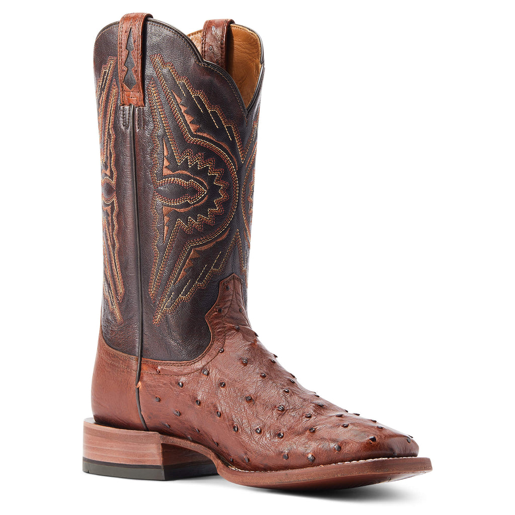Ariat Cinnamon Full Quill Ostrich Broncy Western Boot 10044576