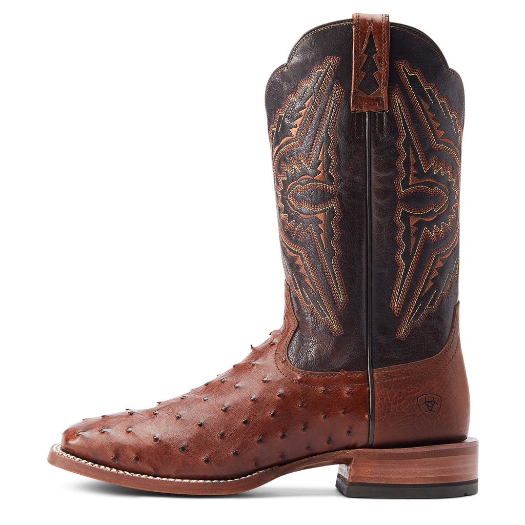 Ariat Cinnamon Full Quill Ostrich Broncy Western Boot 10044576