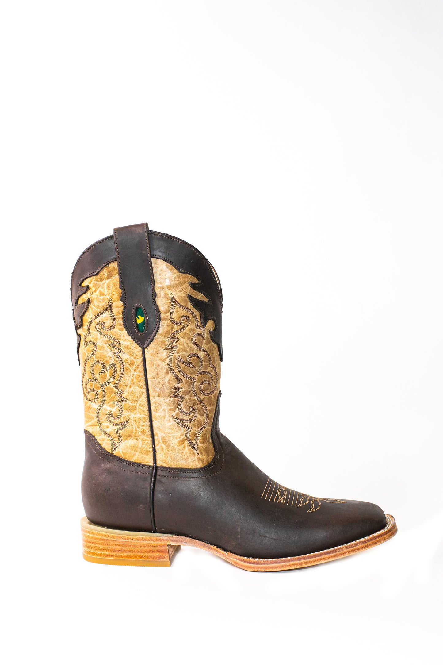 Vaquero Bronco Crazy Horse Brown/Tan Boot