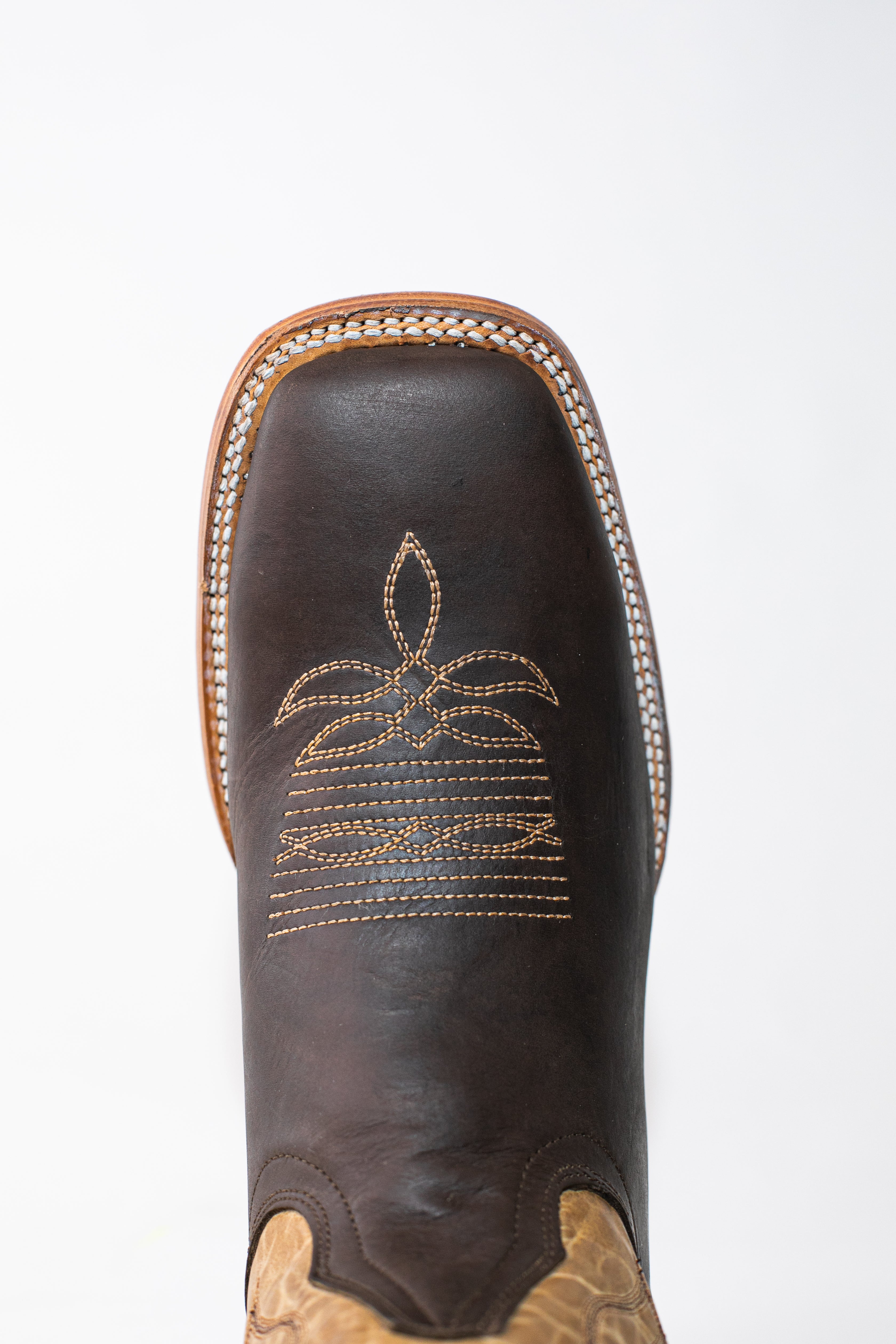 Vaquero Bronco Crazy Horse Brown/Tan Boot