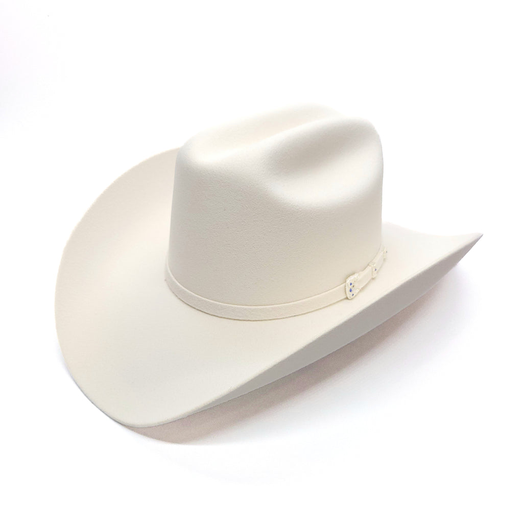 El Bronco Winter White 6x Wool Cowboy Hat