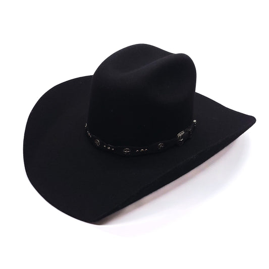 Oscar Black 6x Wool Cowboy Hat