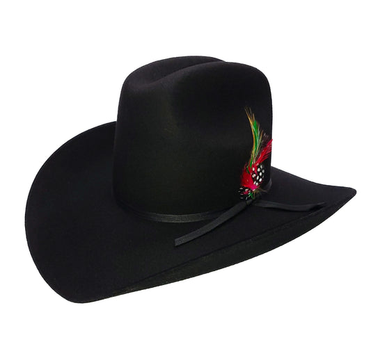 El Chente Black 6x Wool Cowboy Hat