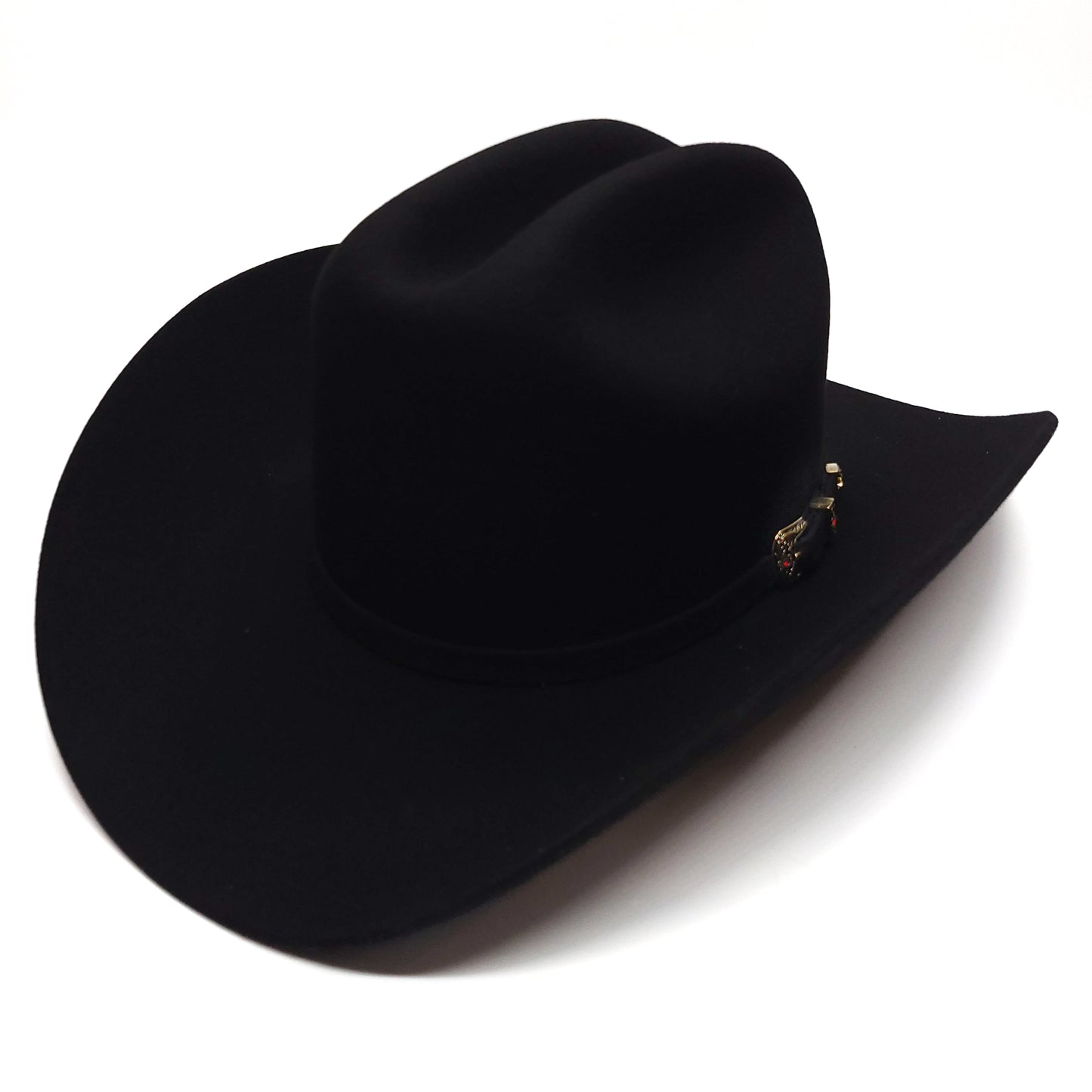 El Plebe Black 6x Wool Cowboy Hat