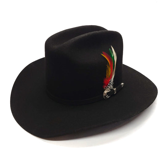 Los Dos Carnales Black 6x Wool Cowboy Hat