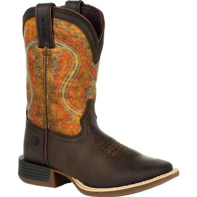 Lil' Durango® Rebel Pro™ Kid's Burnt Orange Western Boot