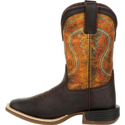 Lil' Durango® Rebel Pro™ Kid's Burnt Orange Western Boot