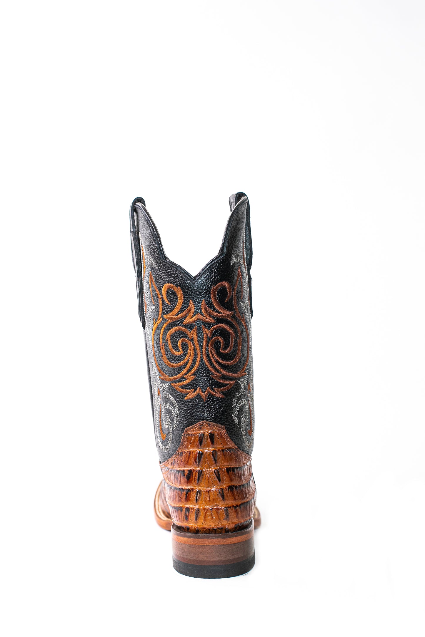 Vaquero Bronco African Printed Caiman Tail Shedron Boot