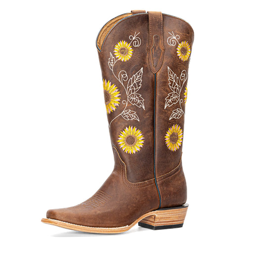 Vaquero Bronco Women Girasole Crazy Tang Boot