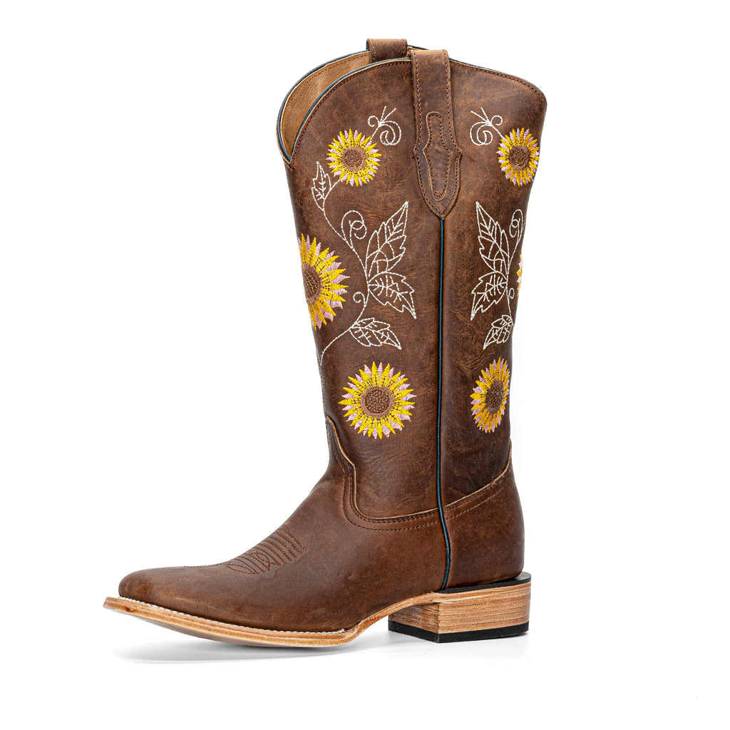 Vaquero Bronco Women Girasole Crazy Tang Boot