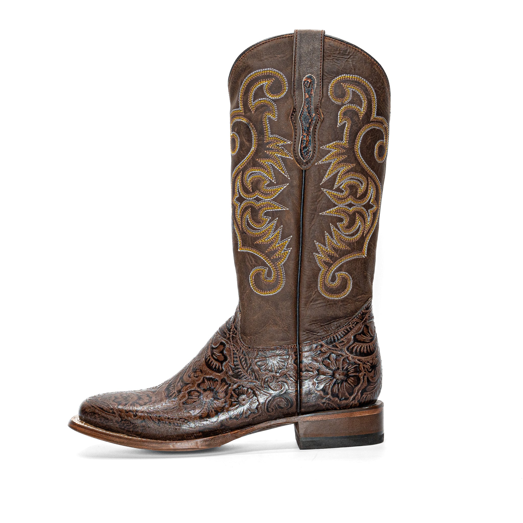 Vaquero Bronco Women Rameado Cafe Boot