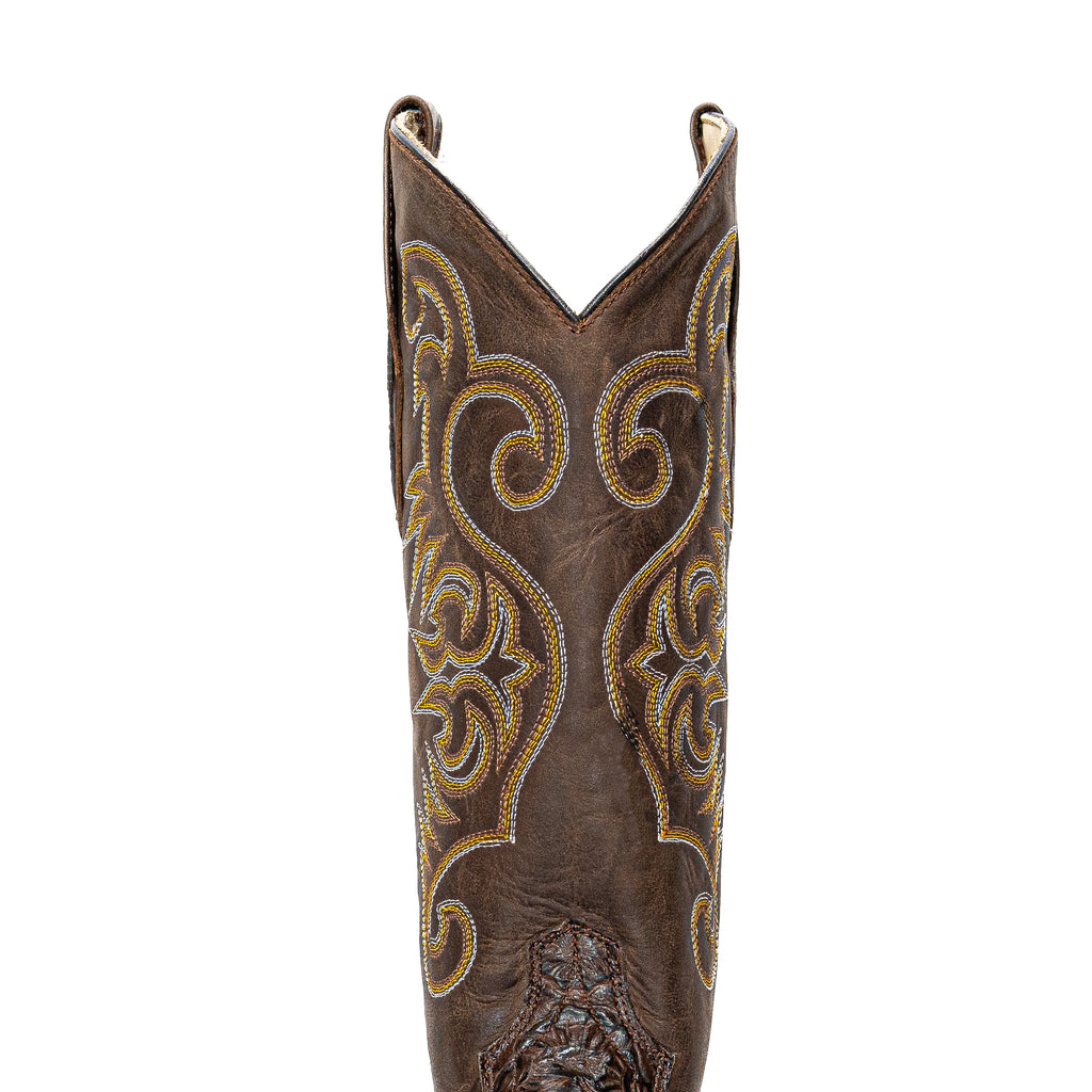 Vaquero Bronco Women Rameado Cafe Boot