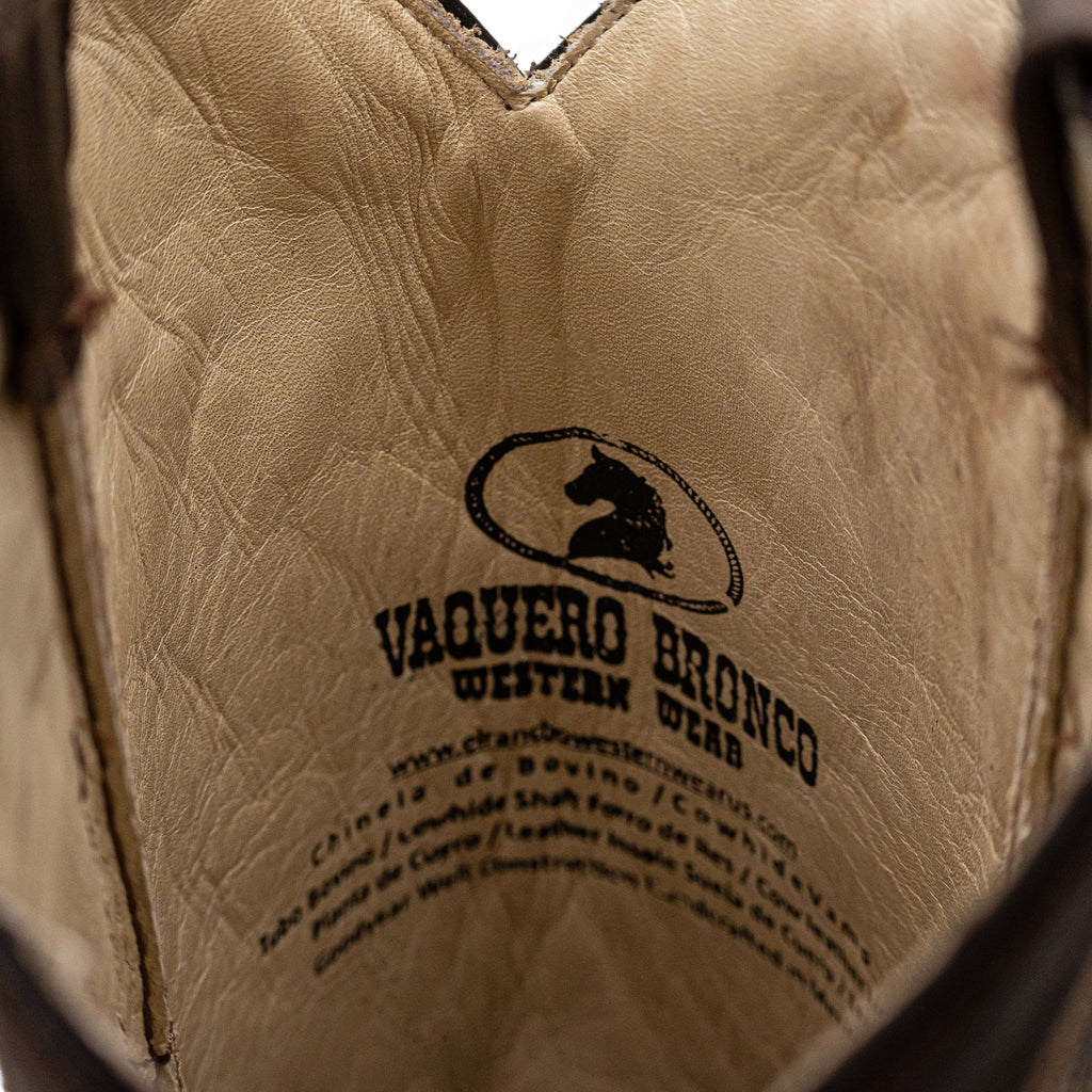 Vaquero Bronco Women Rameado Cafe Boot