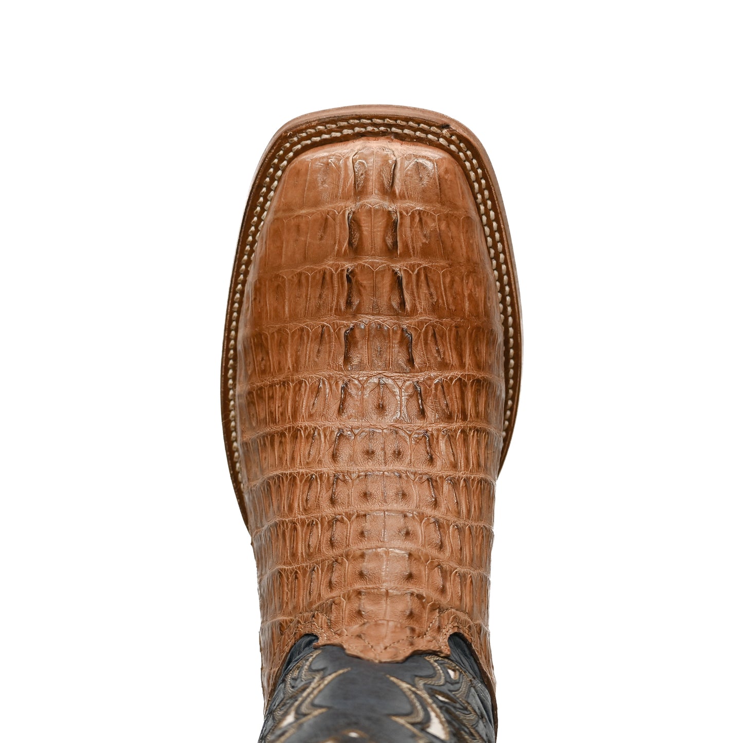 Vaquero Bronco Cappuccino Caiman Tail Exotic Boot