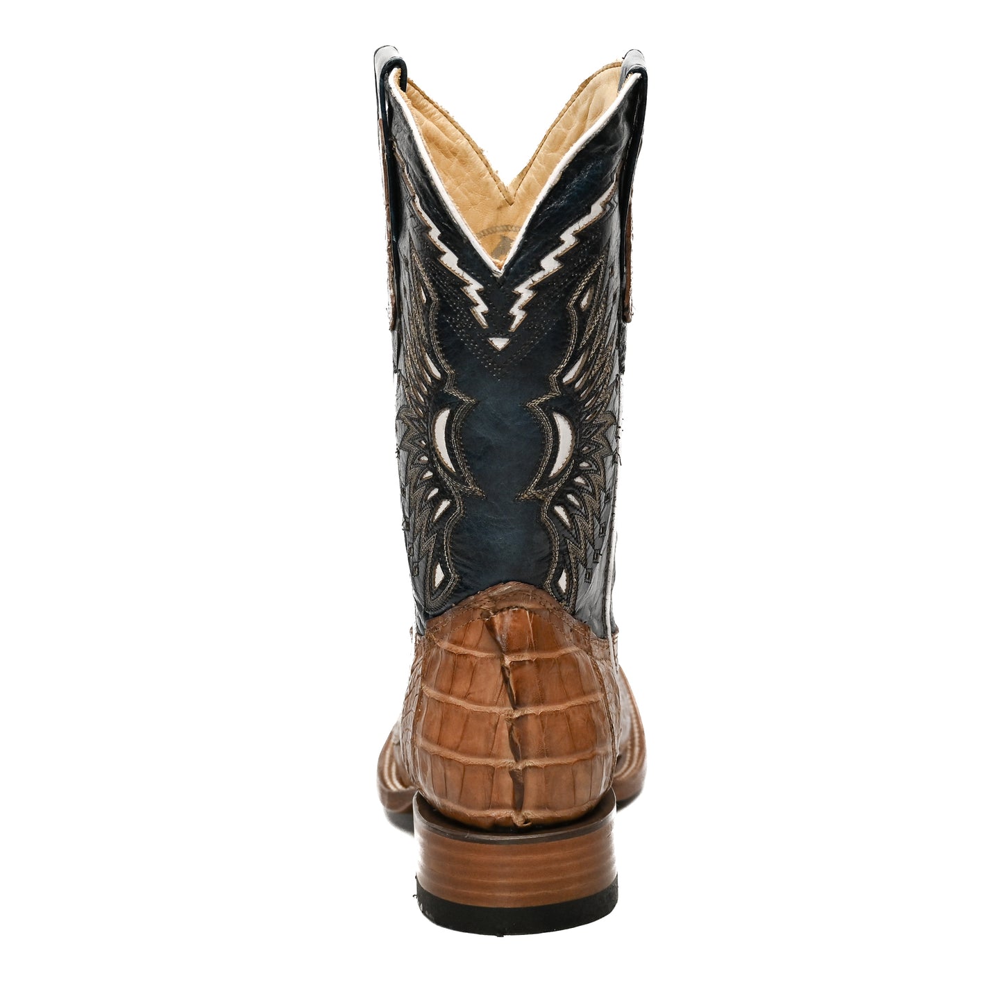 Vaquero Bronco Cappuccino Caiman Tail Exotic Boot