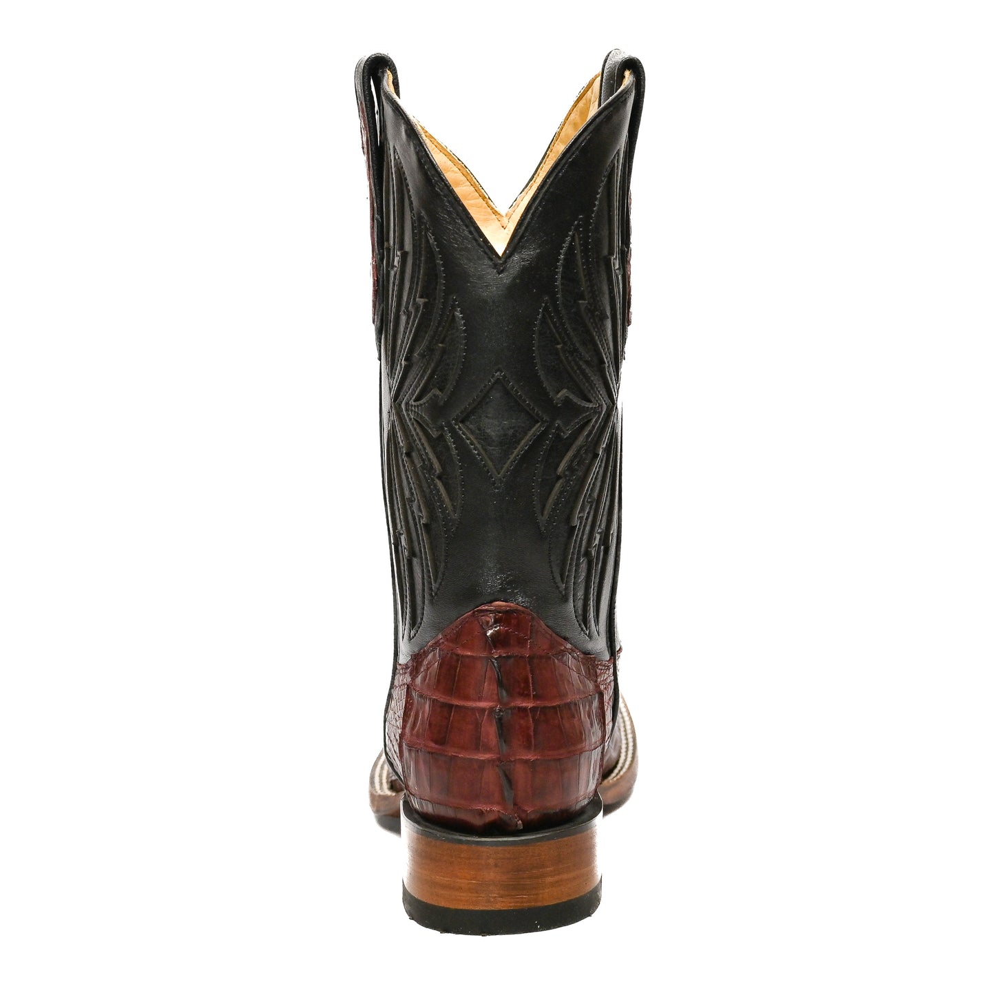 Vaquero Bronco Vino Caiman Tail Exotic Boot