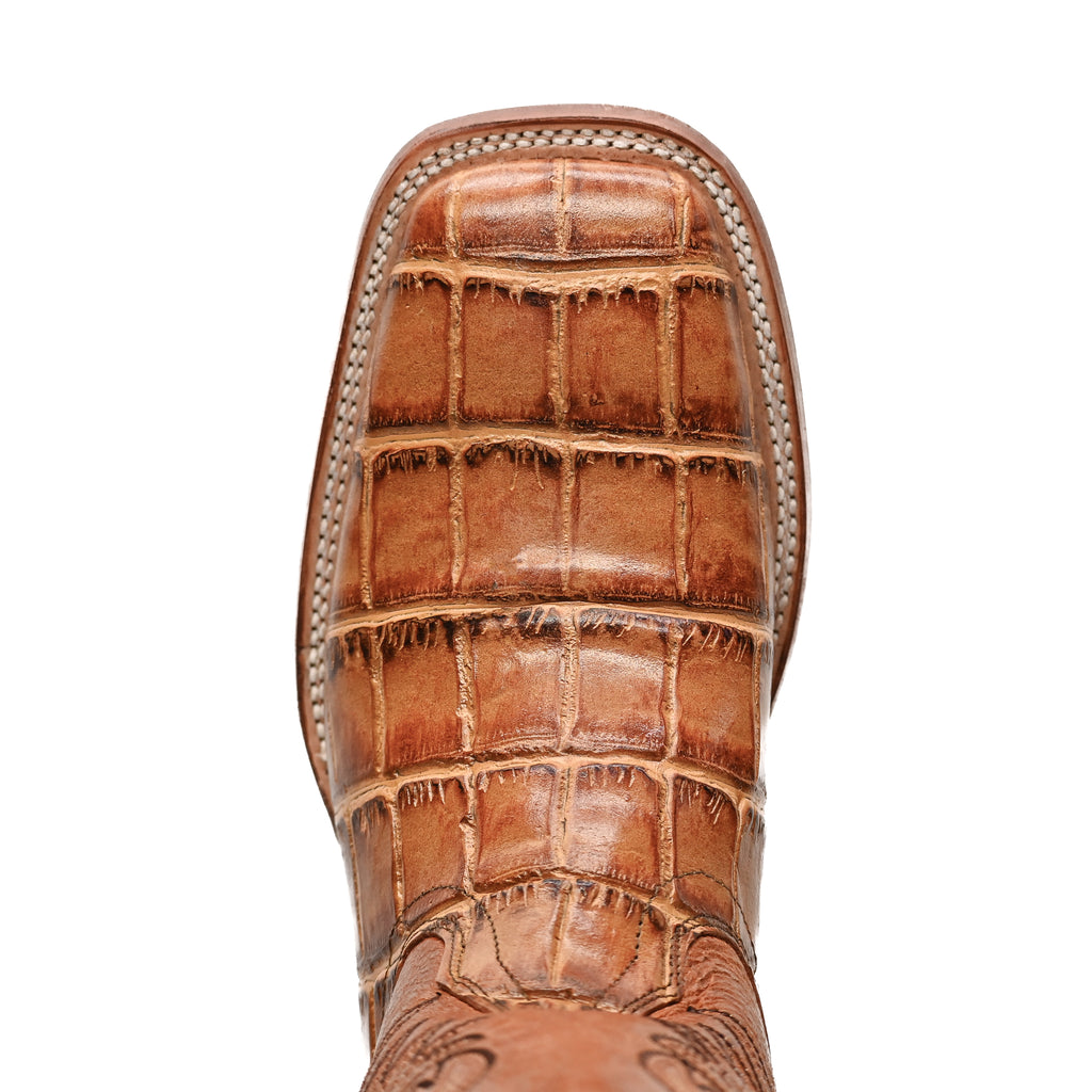 Vaquero Bronco Rodeo Bull Printed Tail Belly Buttercup Barcelona Honey Boot