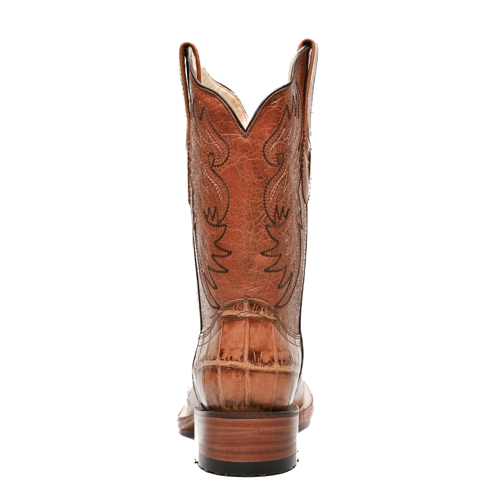 Vaquero Bronco Rodeo Bull Printed Tail Belly Buttercup Barcelona Honey Boot