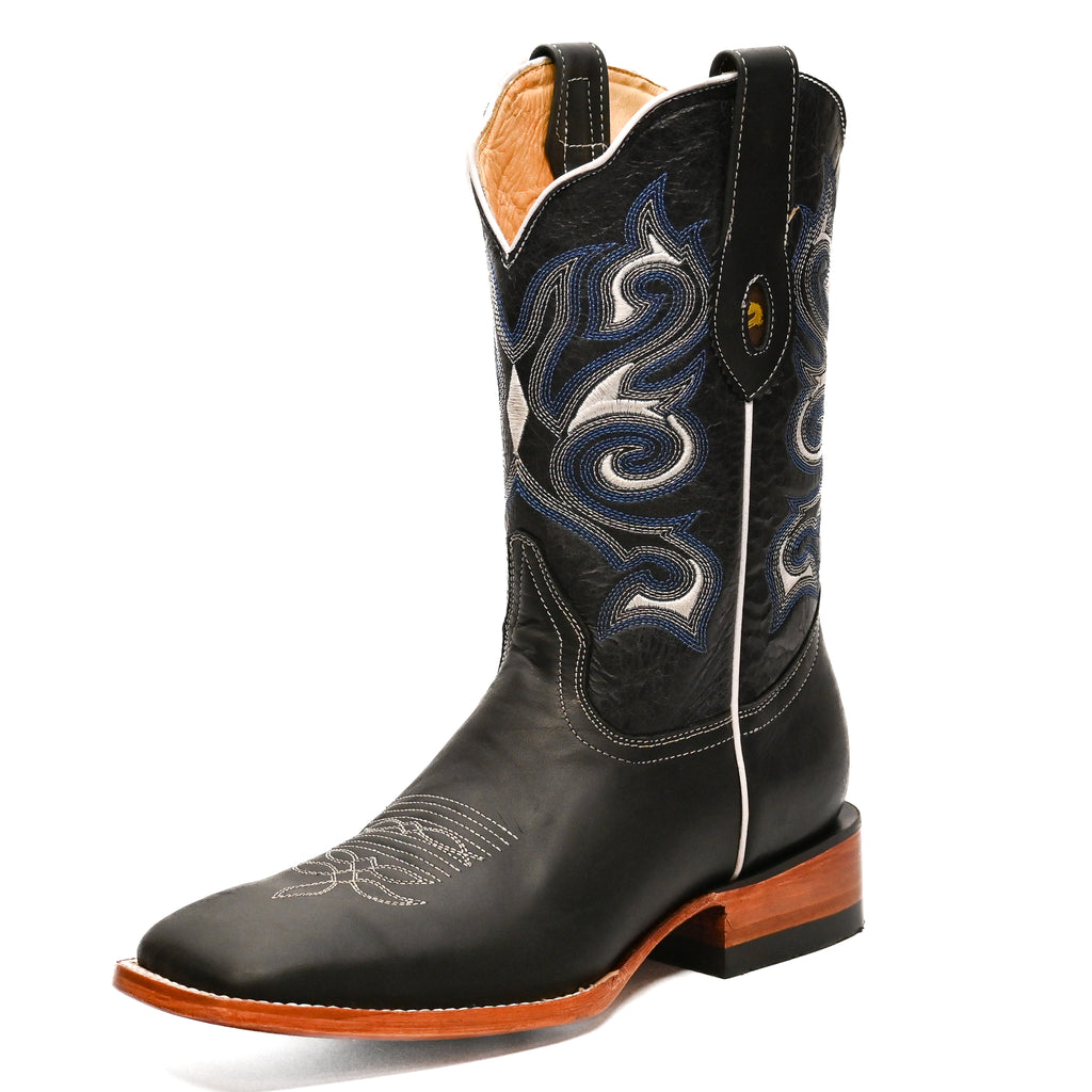 Vaquero Bronco Rodeo Bull Grasso Barcelona Black Boot