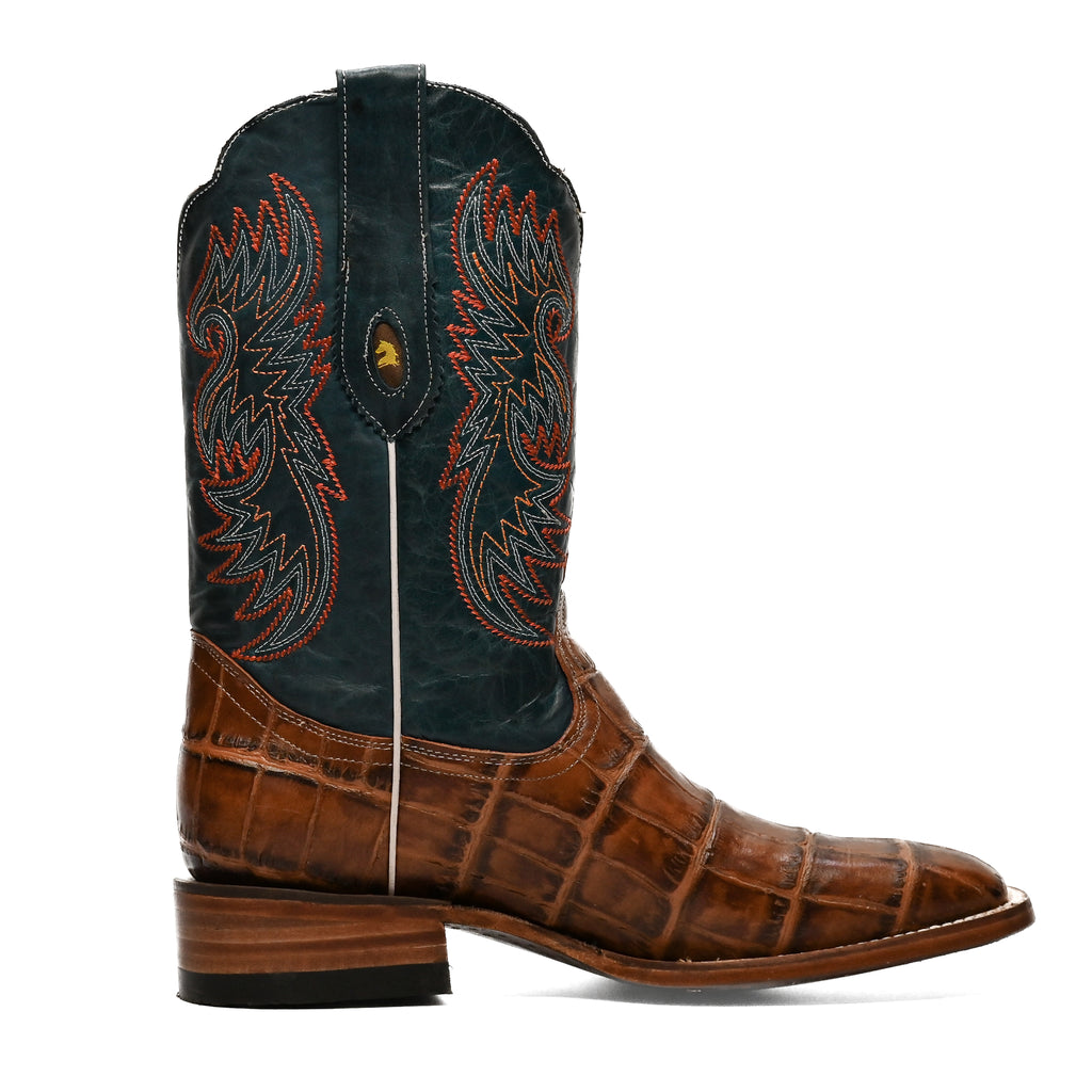 Vaquero Bronco Rodeo Bull Printed Belly Shedron Barcelona Boot
