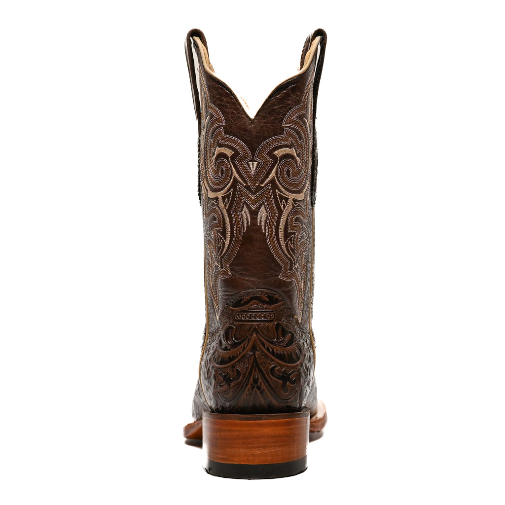 Vaquero Bronco Rodeo Bull Chiseled Brown Boot