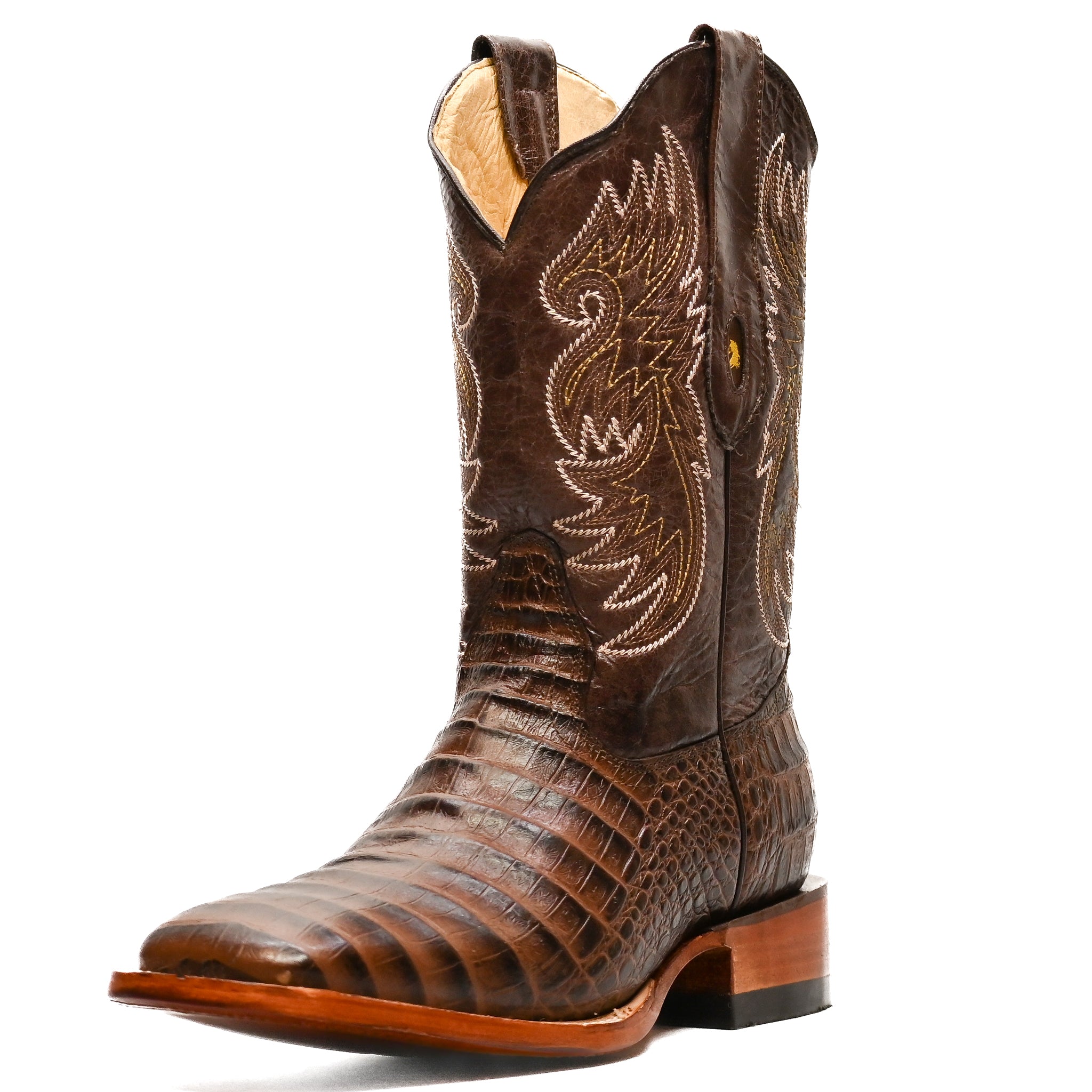 Vaquero Bronco Rodeo Bull Printed Brown Back Barcelona Boot