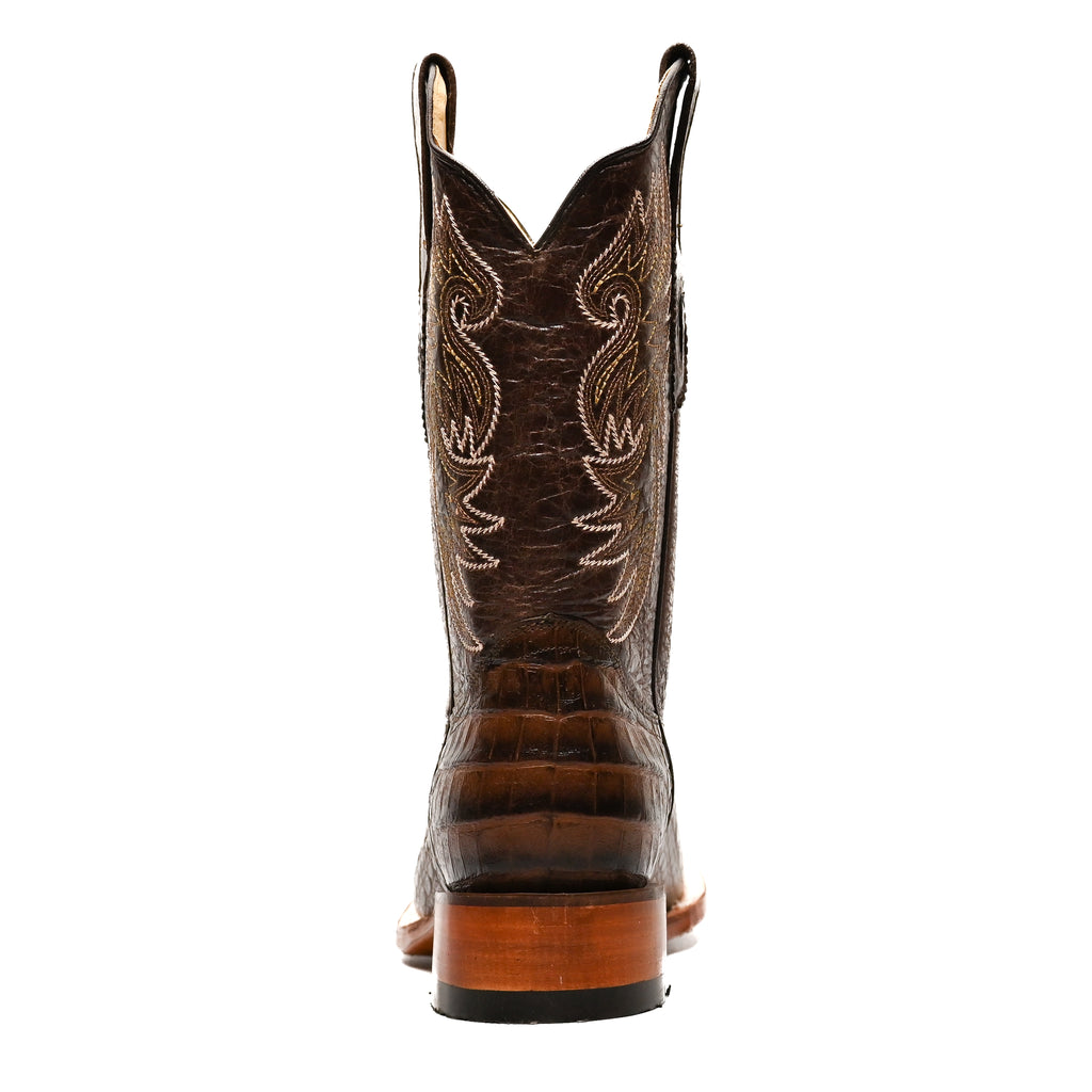 Vaquero Bronco Rodeo Bull Printed Brown Back Barcelona Boot