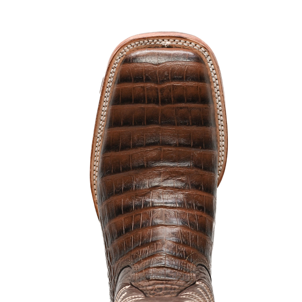 Vaquero Bronco Rodeo Bull Printed Brown Back Barcelona Boot