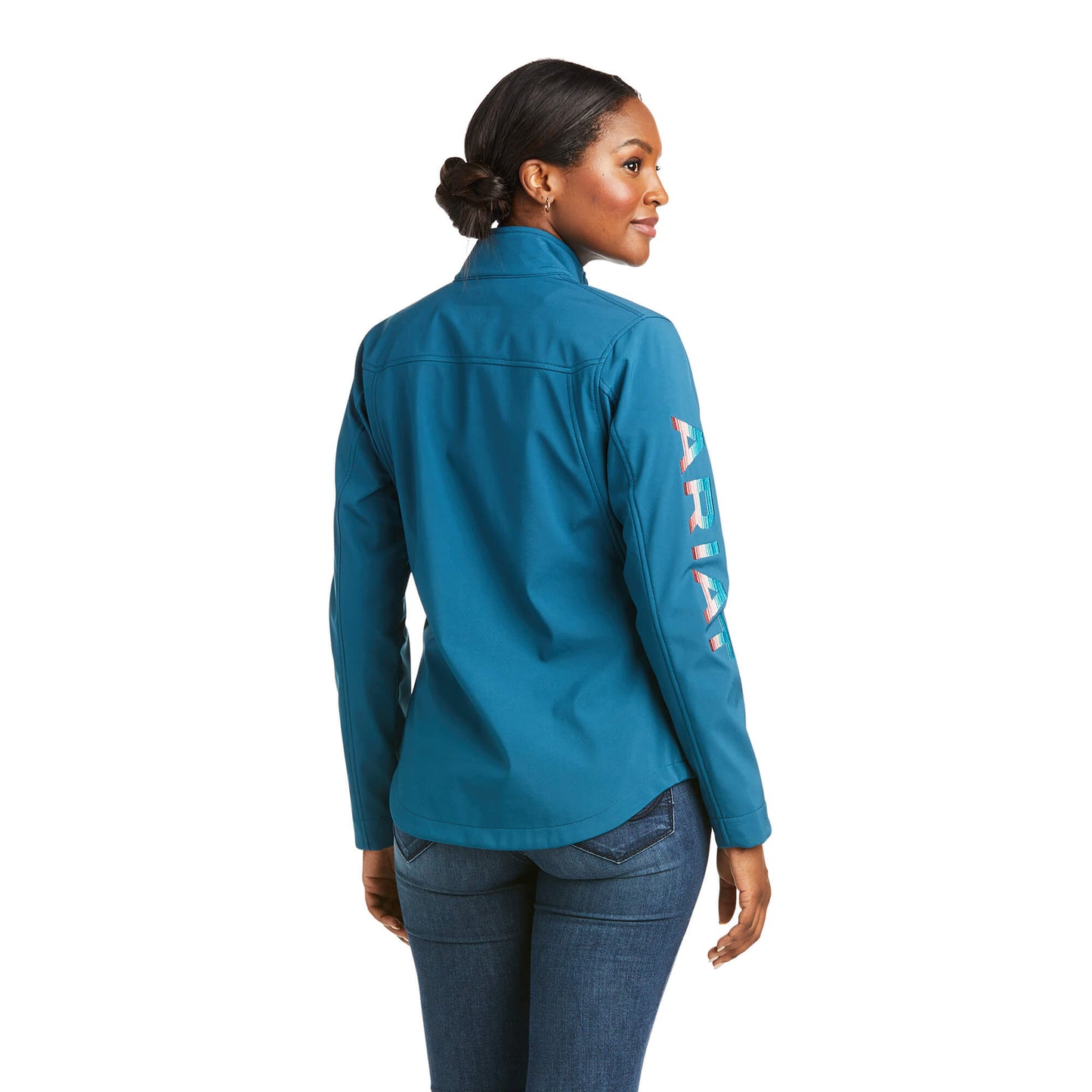 Women New Team Softshell Jacket Eurasian Teal Serape 10037396