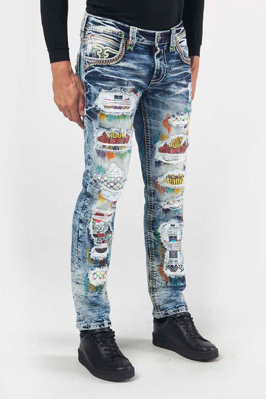 Men's Slim Straight Rock Revival Jean. S deals