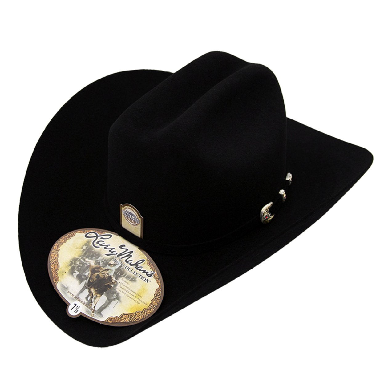 Larry Mahan 6x Black Felt Western Hat