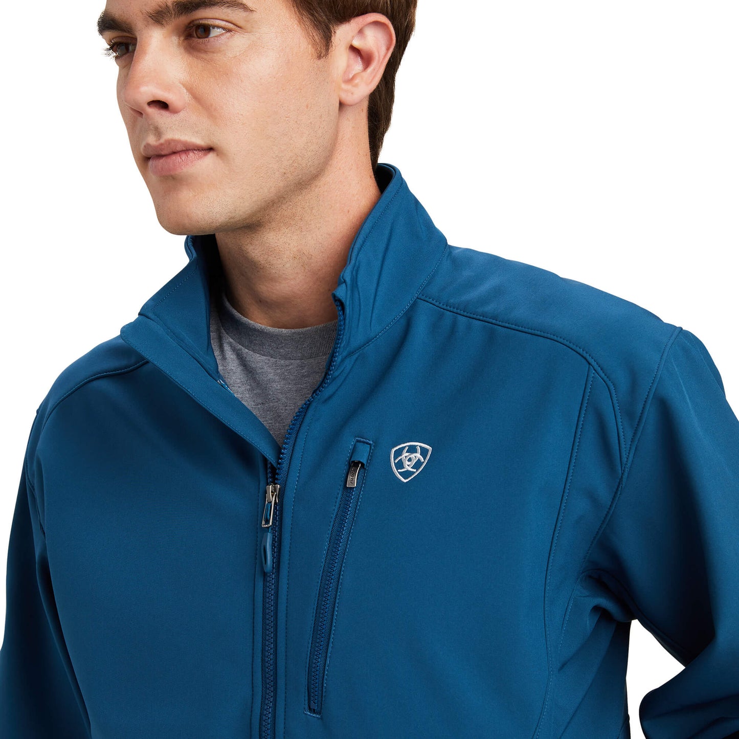 Men's Logo 2.0 Softshell Majolica Blue Jacket 10041611