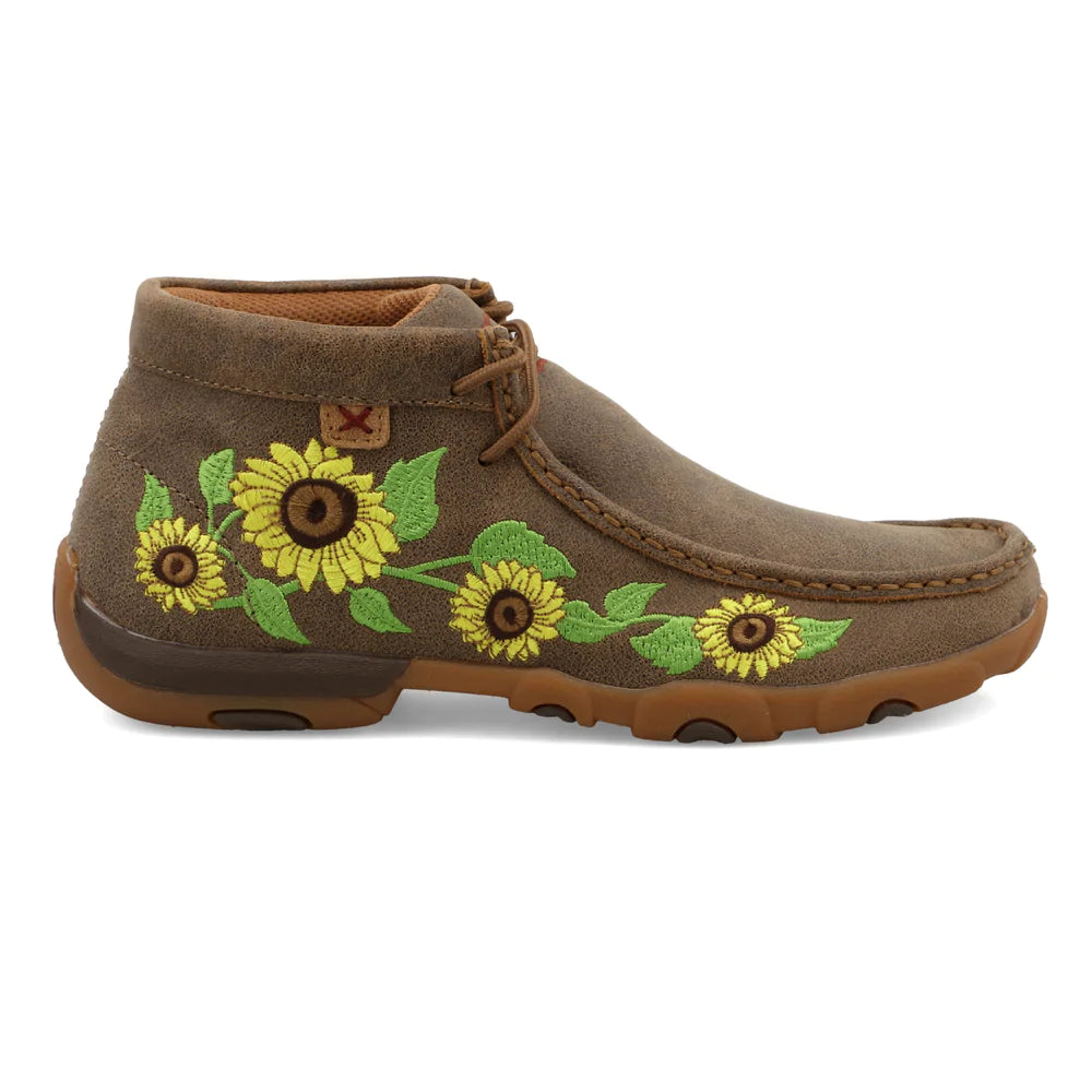 Twisted X Women's Chukka Driving Moc Bomber/Sunflower WDM0128