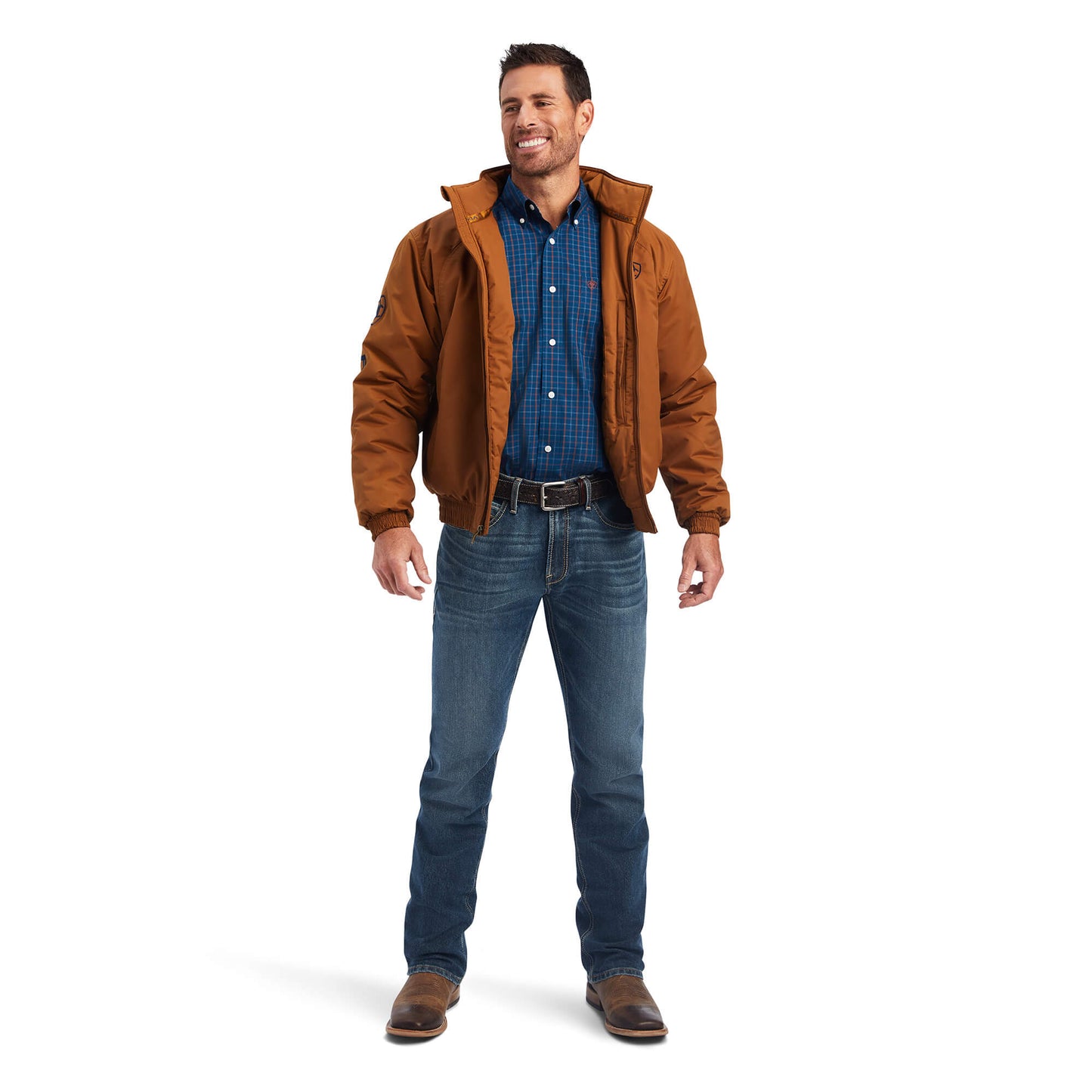 Men's Ariat Team Logo Insulated Chestnut Jacket 10041545