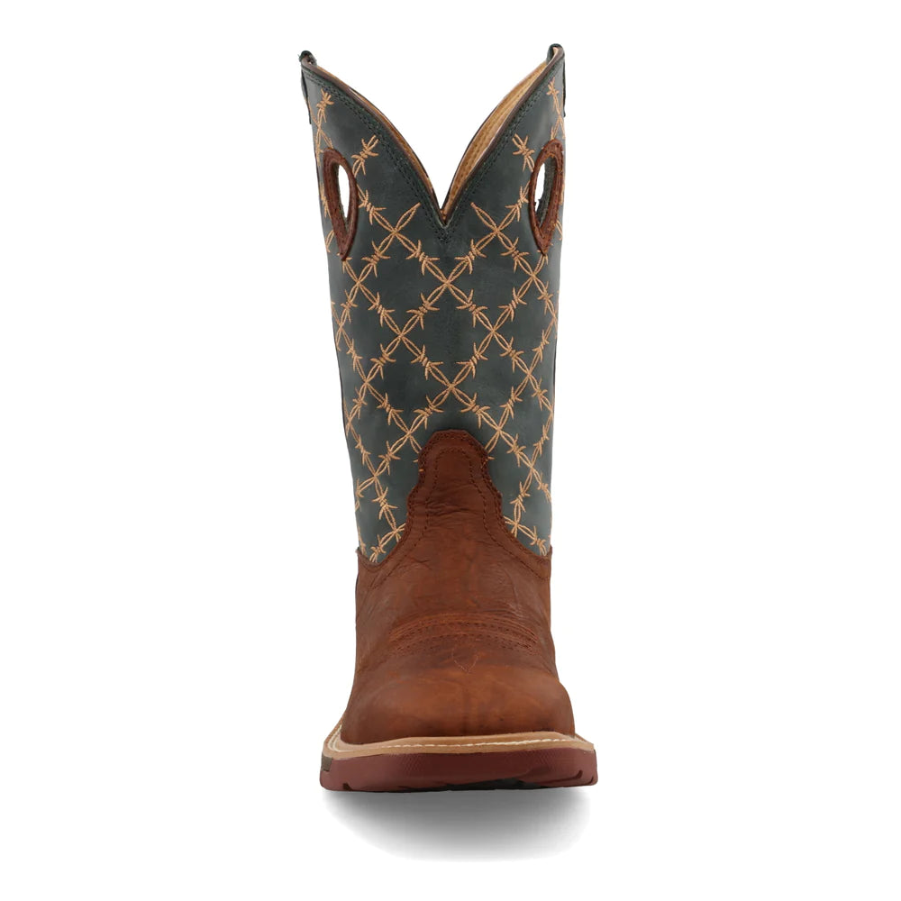 Twisted X Mocha/Slate 12" Western Work Boot MXB0005