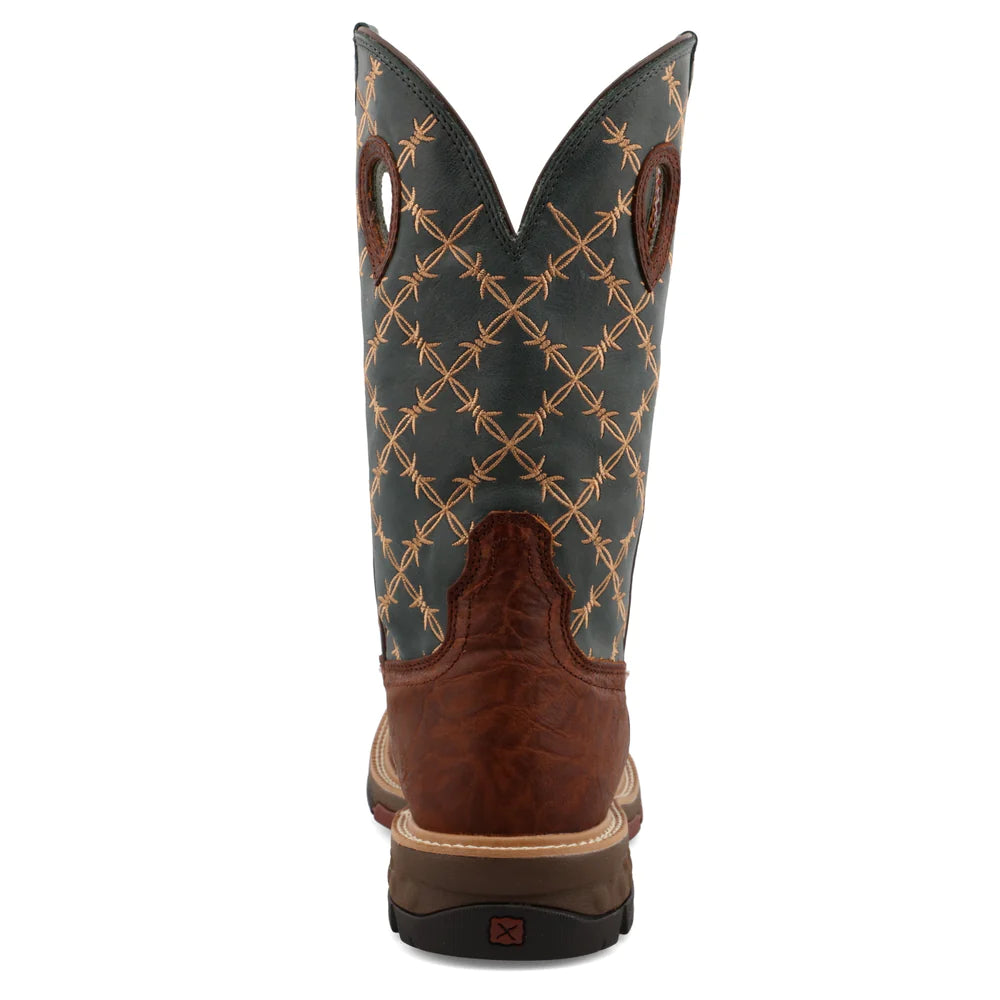 Twisted X Mocha/Slate 12" Western Work Boot MXB0005