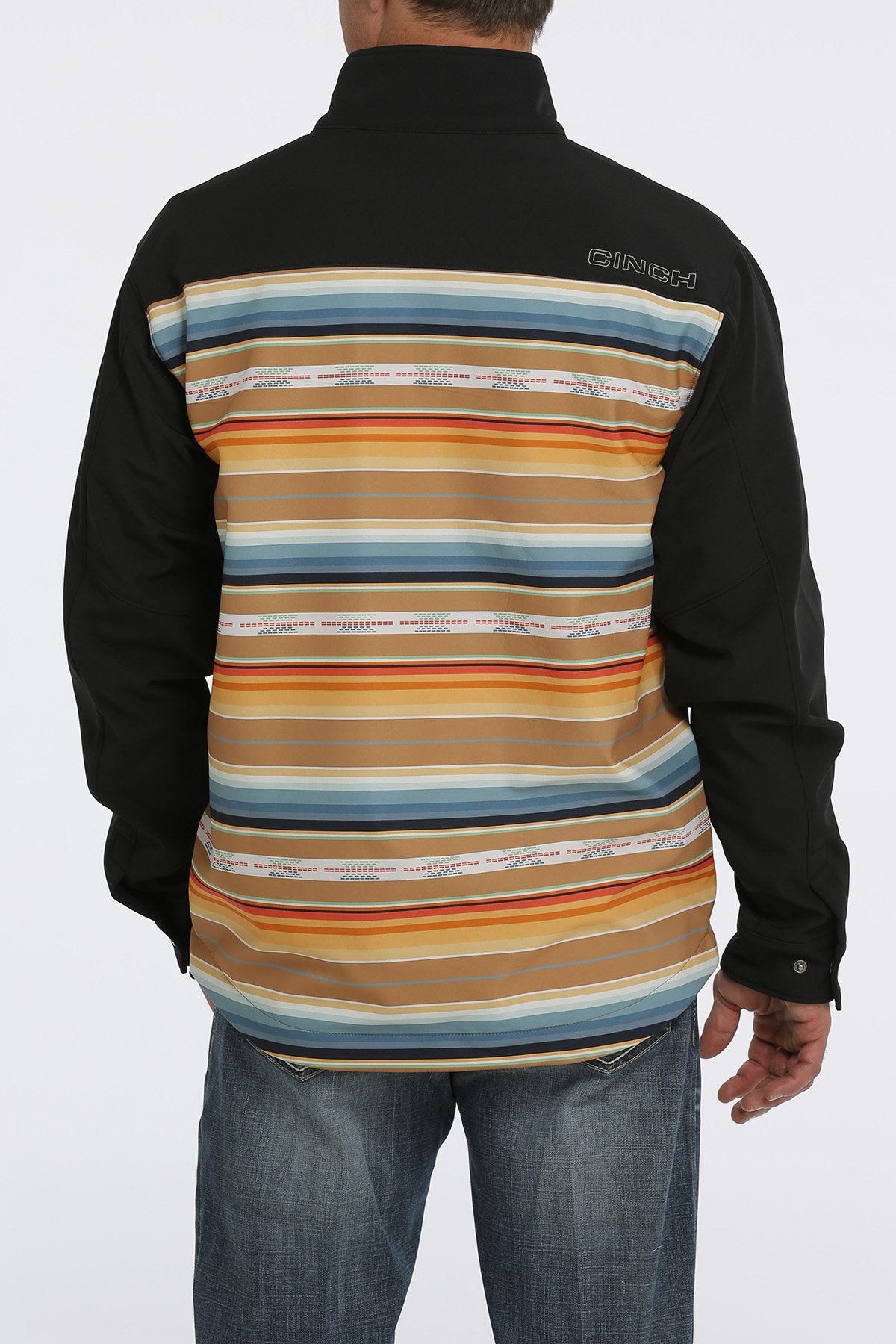 Men's Blanket Stripe Bonded Jacket Multi