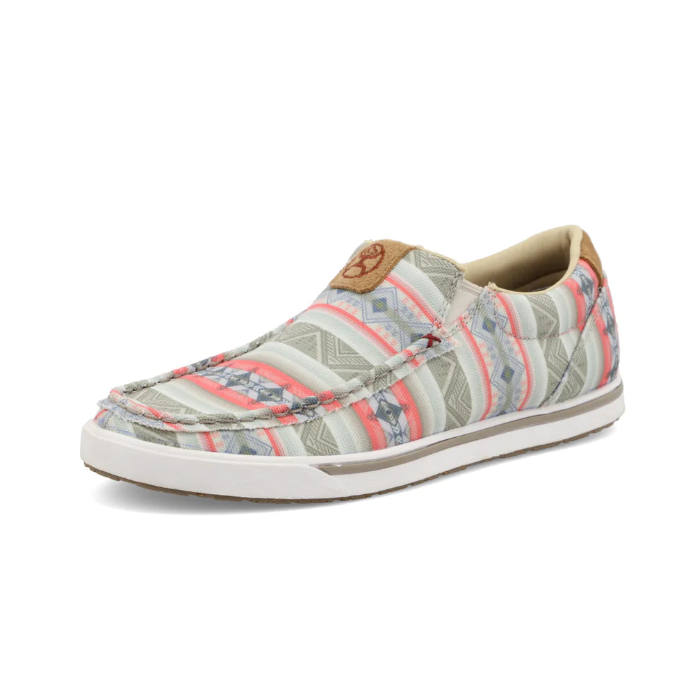 Hooey Women's Slip-On Loper Pink Multi Shoe WHYC021