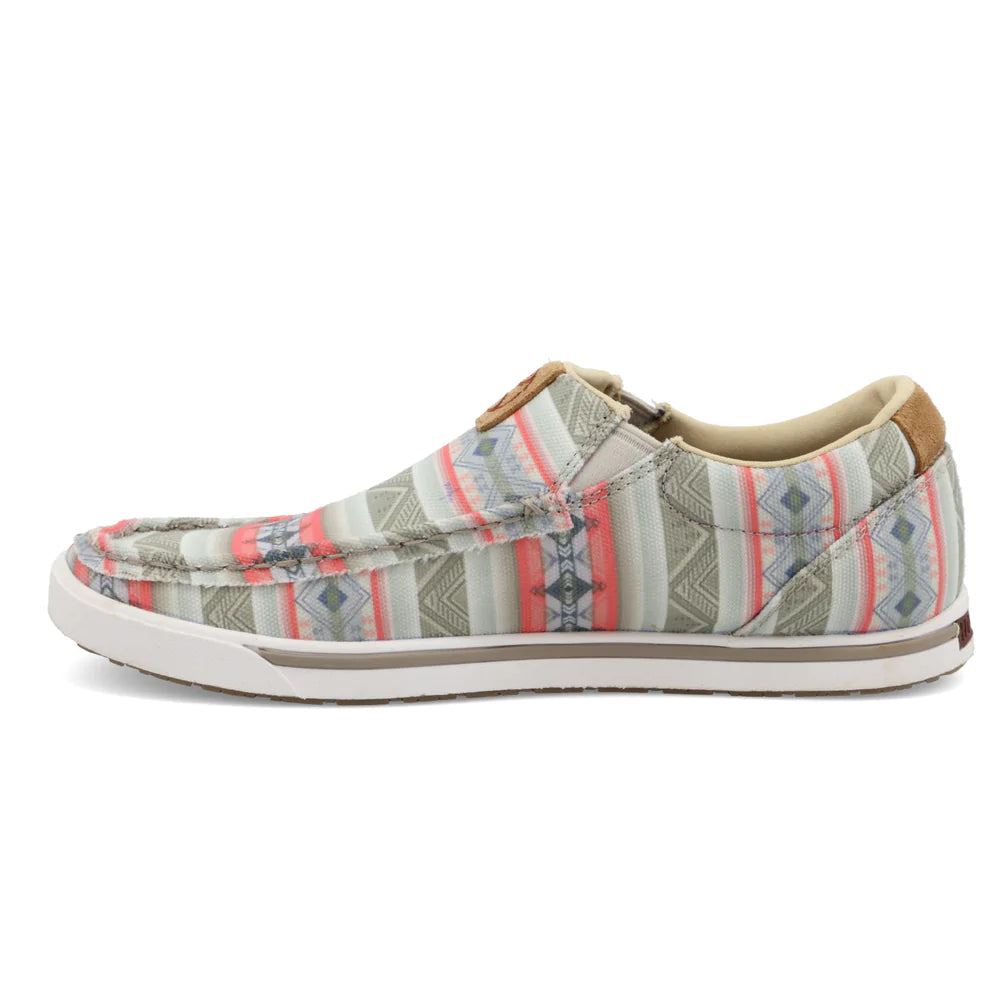Hooey Women's Slip-On Loper Pink Multi Shoe WHYC021