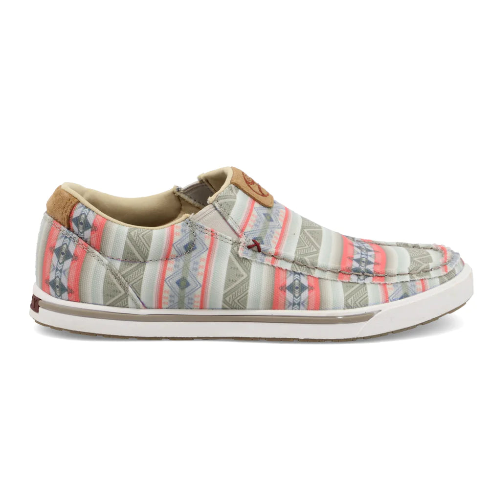 Hooey Women's Slip-On Loper Pink Multi Shoe WHYC021